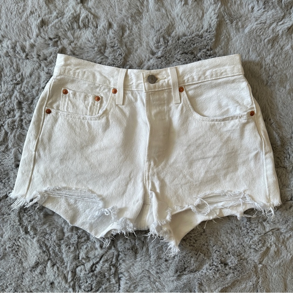 Levi’s Original 501 High Rise Denim Cutoff Shorts